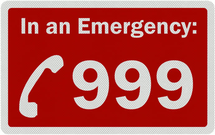 In an emergency, call 999